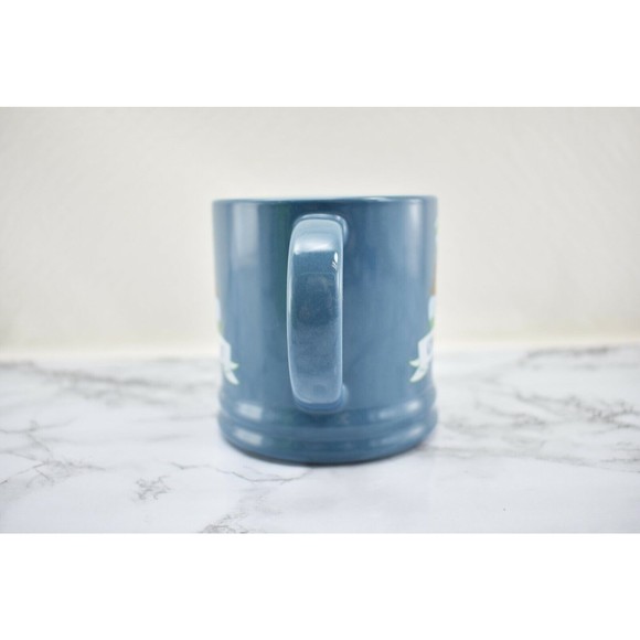 Threshold Holiday Nutcracker Crushing It Mug Blue Porcelain Christmas Coffee Cup - Picture 4 of 6